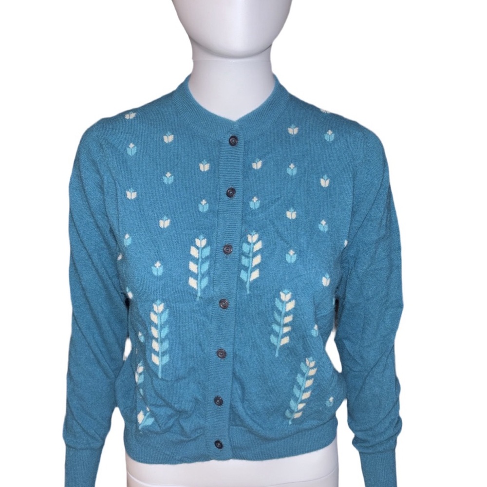 Vintage Ballantyne 100% cashmere cardigan - made in Scotland